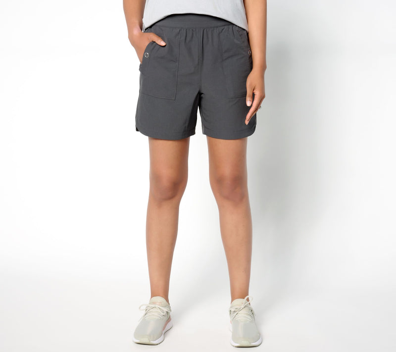 zuda Textured Stretch Woven Short — View 7