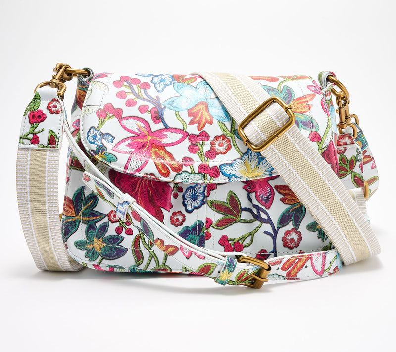 American Leather Co. Leather Crossbody with Two Straps — View 24