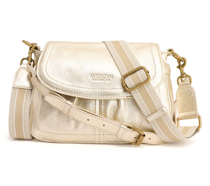 American Leather Co. Leather Crossbody with Two Straps