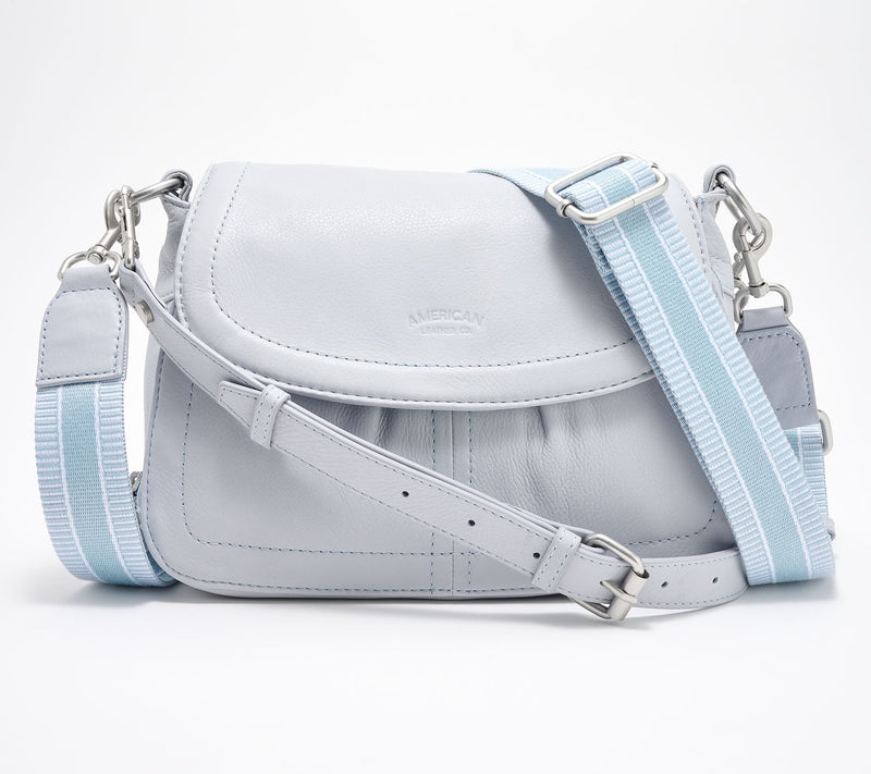 American Leather Co. Leather Crossbody with Two Straps — View 21