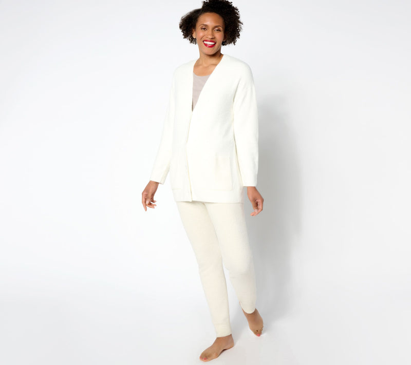 Barefoot Dreams CozyChic Lite Ribbed Pocket Cardigan — View 7