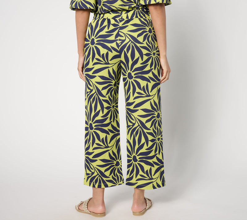 Belle Beach by Kim Gravel Reg Cabana Knit Good Vibrations Cropped Pants — View 2