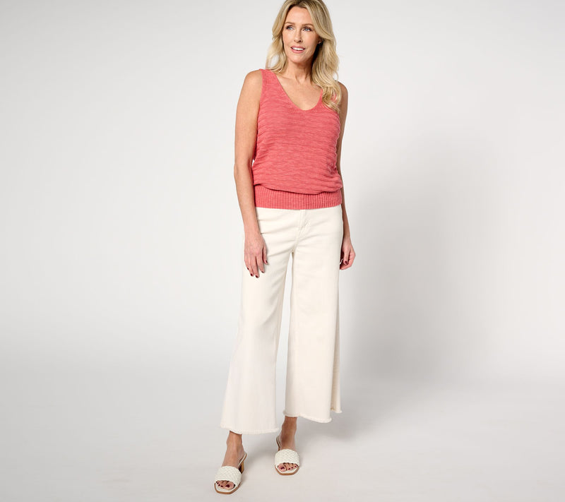 BEAUTIFUL by Lawrence Zarian V-Neck Sweater Tank — View 3