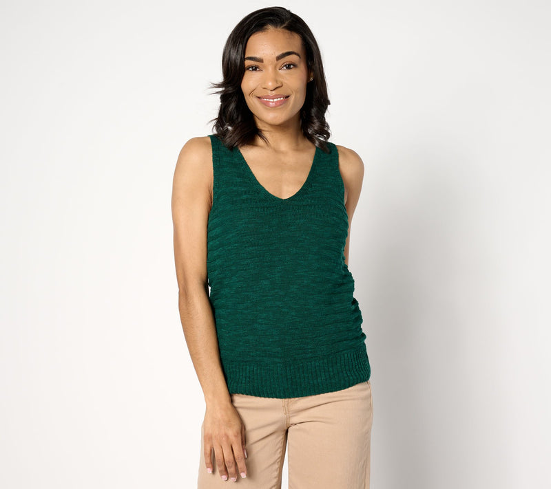 BEAUTIFUL by Lawrence Zarian V-Neck Sweater Tank — View 11