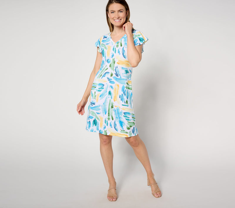 Belle by Kim Gravel Slub Knit Day in Nantucket Midi Dress — View 11