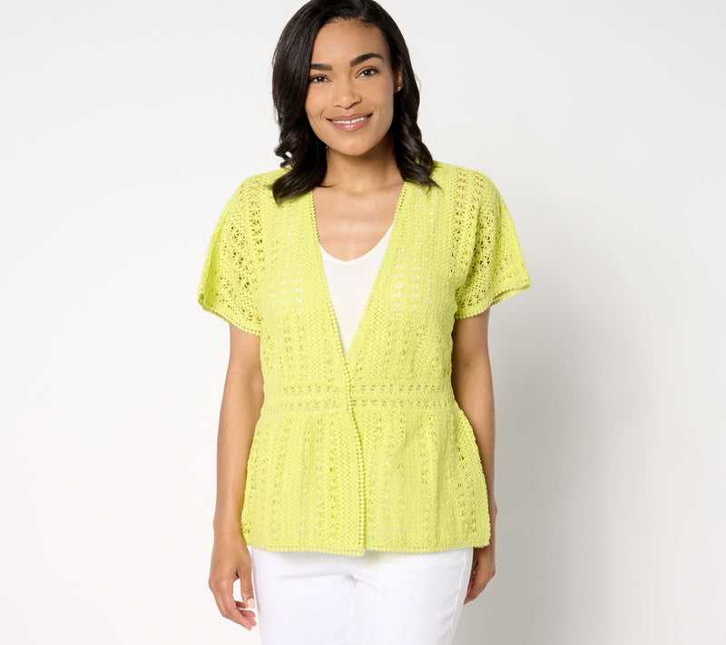 BEAUTIFUL by Lawrence Zarian The Josie Novelty Sweater Topper — Main view