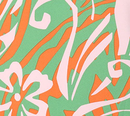 Belle by Kim Gravel Flirty Floral Split Neck Poncho — View 6