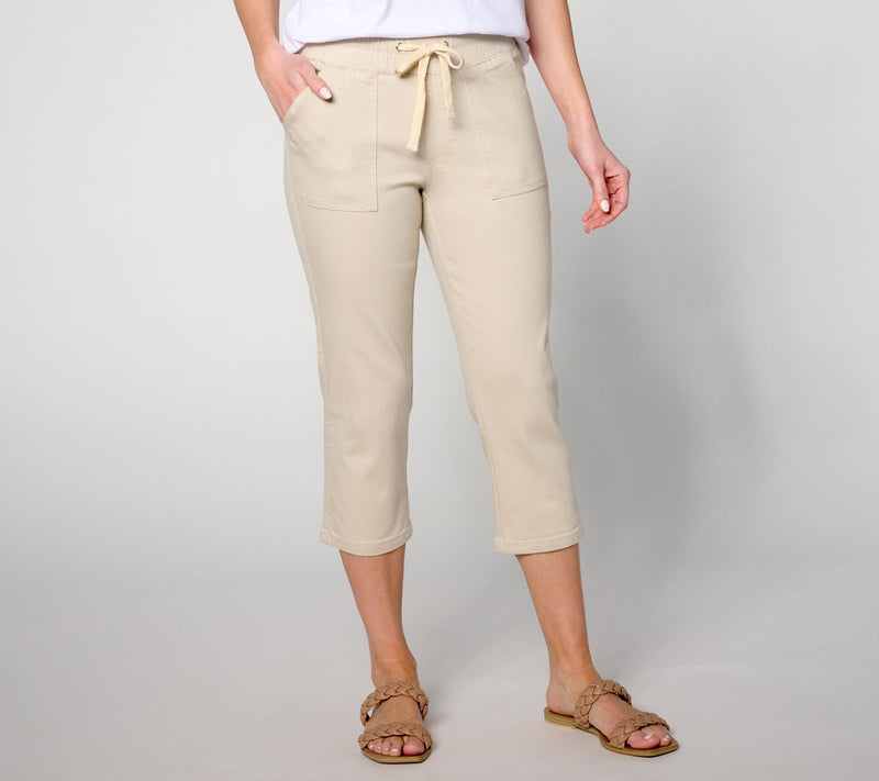 Belle by Kim Gravel Regular Primabelle Twill Utility Capri — Main view