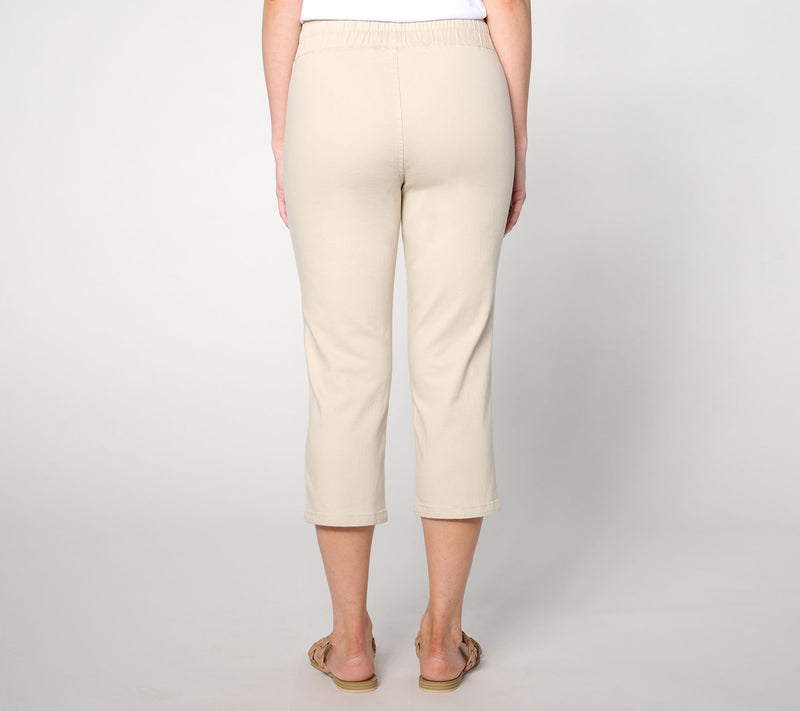 Belle by Kim Gravel Petite Primabelle Twill Utility Capri — View 6