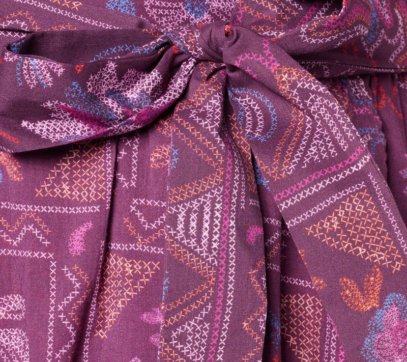 BEAUTIFUL by Lawrence Zarian Petite Printed Faux Wrap Midi Skirt — View 4