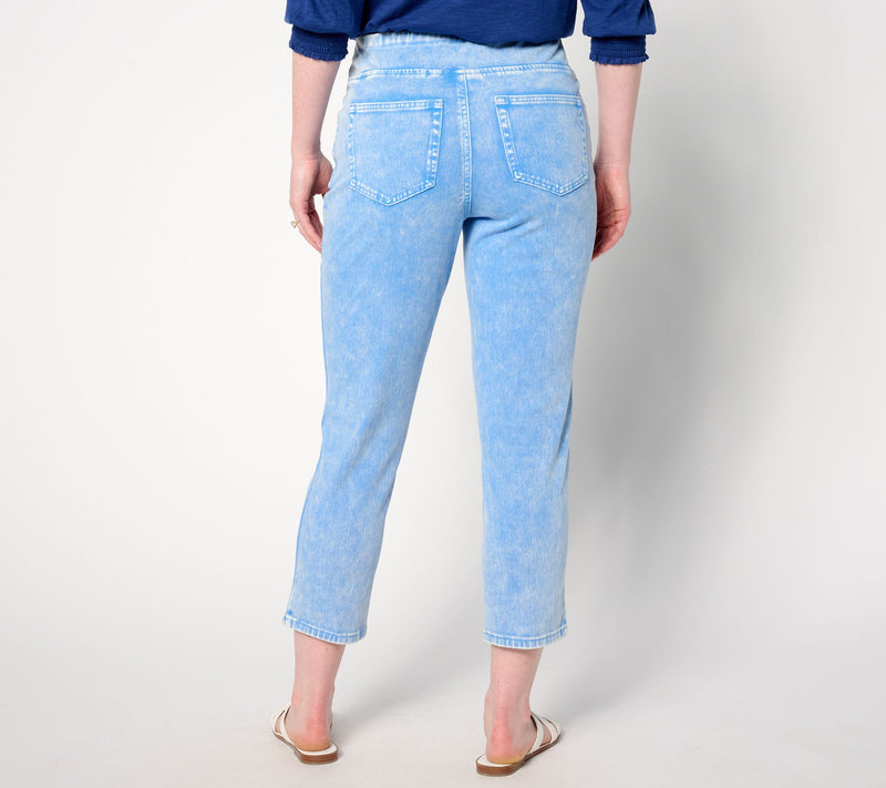 Belle Beach by Kim Gravel Regular Delray Denim Cropped Jean — View 10