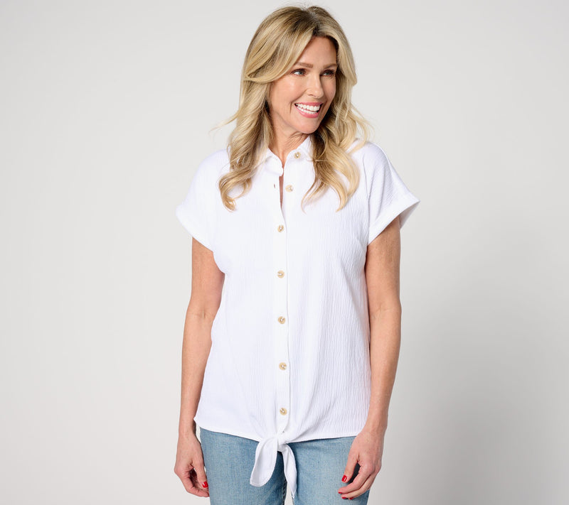Belle by Kim Gravel Packabelle Summer Fun Tie Front Top — View 7