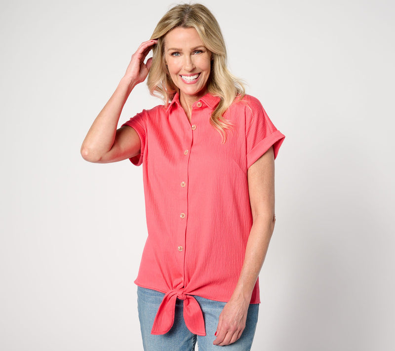 Belle by Kim Gravel Packabelle Summer Fun Tie Front Top — Main view