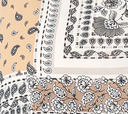 Isaac Mizrahi Live! Printed Crinkle Chiffon Scarf Top — View 7