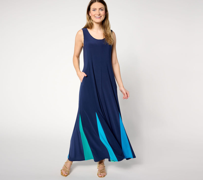 Women with Control Regular Como Jersey Godet Maxi Dress — View 7