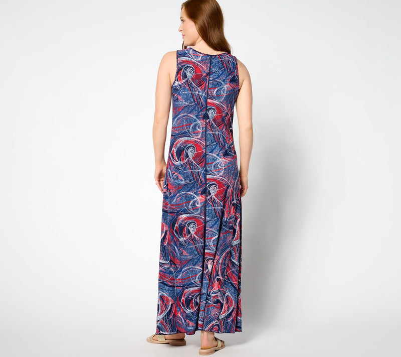 Women with Control Regular Como Jersey Reversible Maxi Dress — View 10