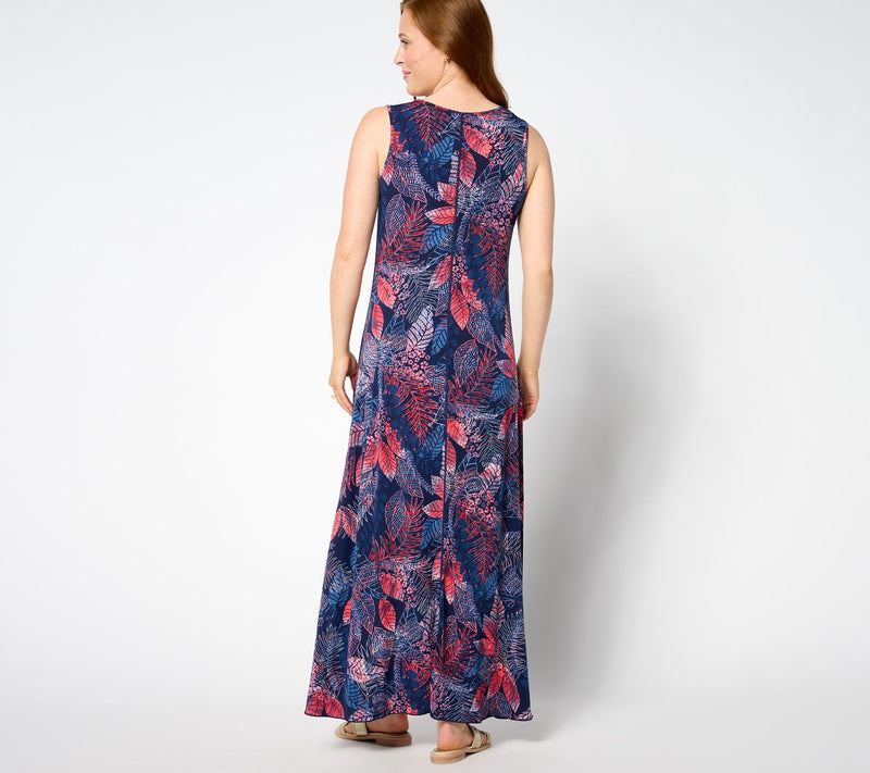 Women with Control Regular Como Jersey Reversible Maxi Dress — View 8