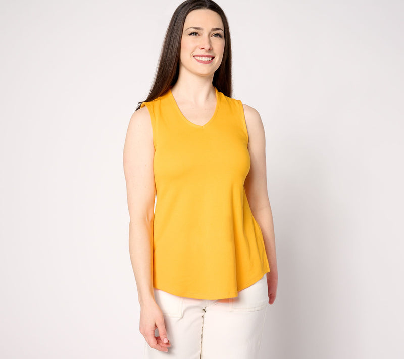 Isaac Mizrahi Live! Essentials Raised Back Sleeveless Top — View 12