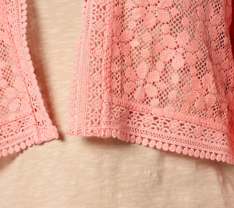 Isaac Mizrahi Live! Bridgehampton Crochet Lace Bolero — View 10