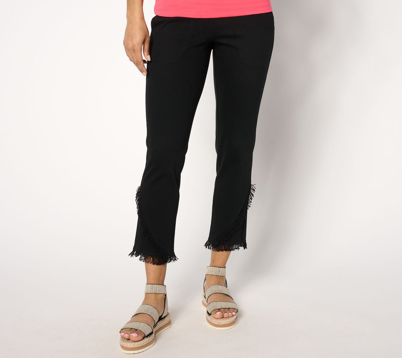 Women With Control Tummy Control Tall Prime Stretch Denim Crop Pant — Main view
