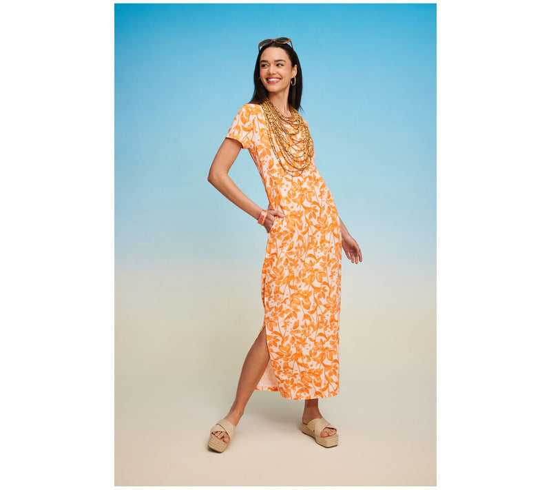 Isaac Mizrahi Live! Regular Bridgehampton Printed Maxi Dress — View 15