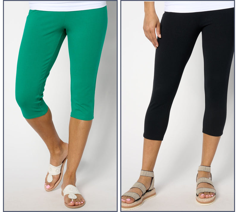 Women With Control Regular Set of 2 Capri and Pedal Pusher — View 7