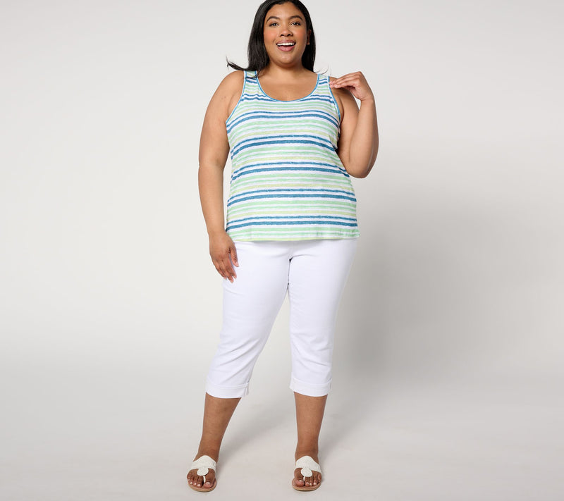 Isaac Mizrahi Live! Bridgehampton Set of 2 Slub Knit Tank Tops — View 8