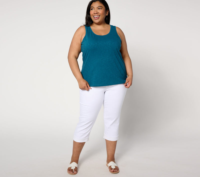 Isaac Mizrahi Live! Bridgehampton Set of 2 Slub Knit Tank Tops — View 9
