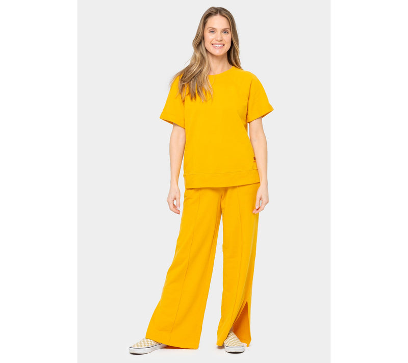 Peace Love World Petite French Terry Side Slit Sweatpants — View 7