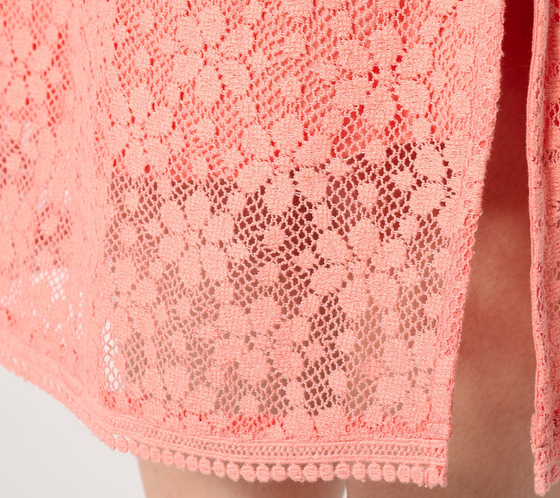 Isaac Mizrahi Live! Regular Bridgehampton Crochet Lace Midi Dress — View 7