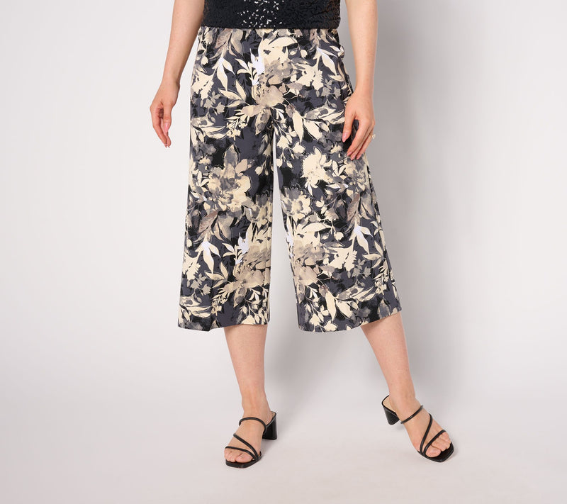 Isaac Mizrahi Live! Tall 24/7 Stretch Wide Leg Capri Pants — View 11