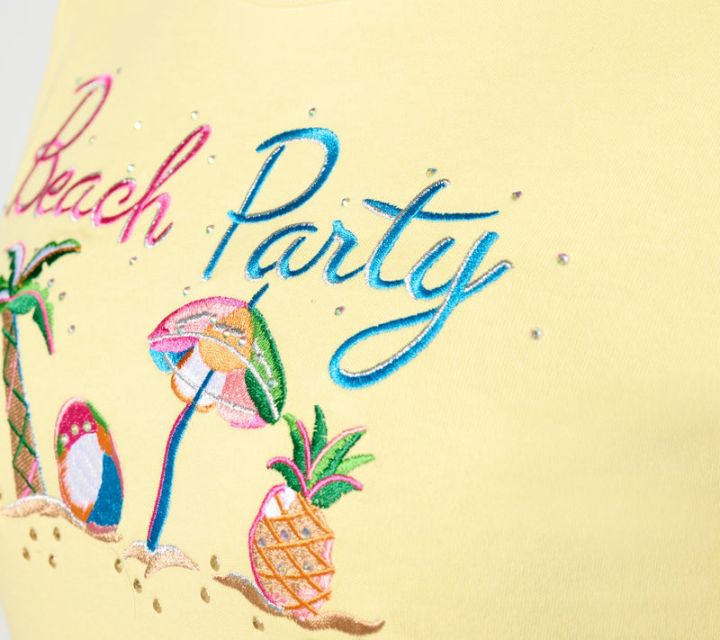 Quacker Factory Festive Summer Short Sleeve Top — View 4