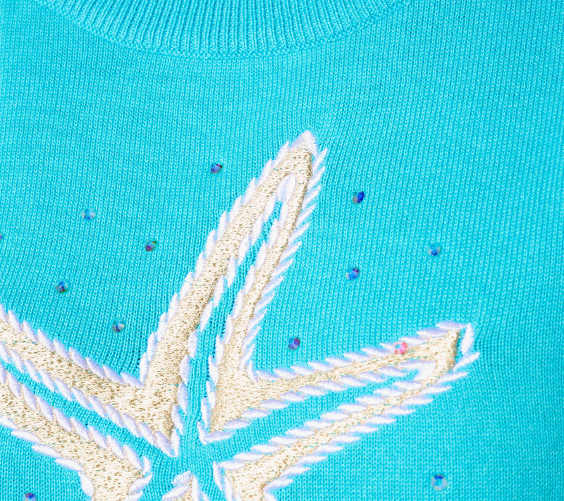 Quacker Factory Nautical Rope Short Sleeve Sweater — View 4