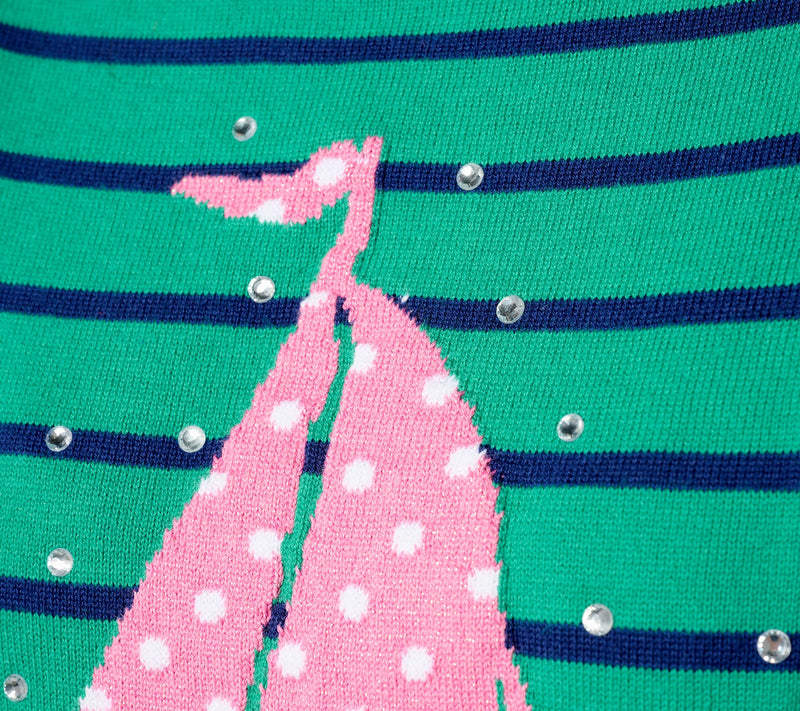 Quacker Factory Polka Party Short Sleeve Sweater — View 4