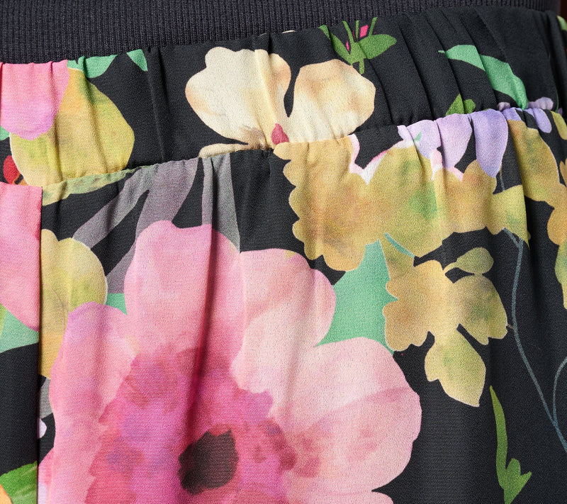 Dennis Basso Petite Italia Knit Printed Flowy Pant — View 11