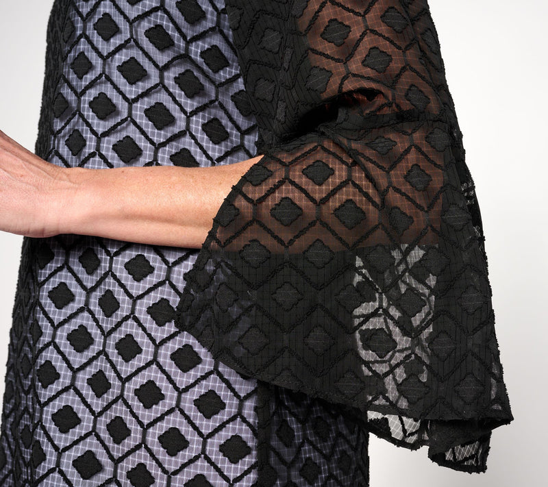 Dennis Basso Bateau Neck Tunic with Flounce Sleeves — View 5