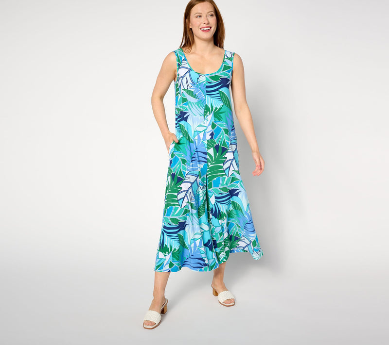 Women with Control Regular Como Jersey Wide-Leg Crop Jumpsuit — View 5
