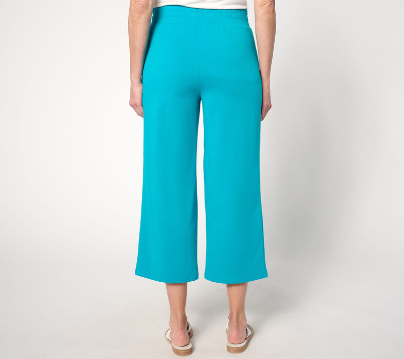 Belle Beach by Kim Gravel Regular French Terry Cropped Pant — View 2