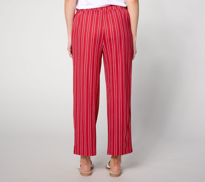 Belle Beach by Kim Gravel Pet Cabana Knit Stripe Cropped Pant — View 8