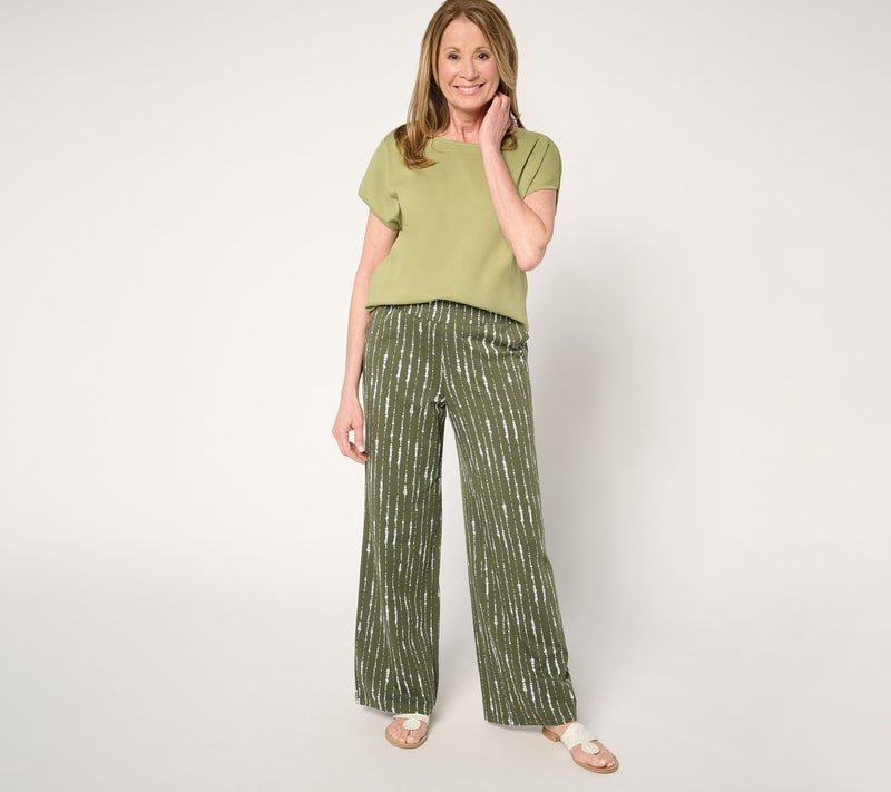 Denim & Co. Beach Tall Jersey Full Length Wide Leg Pant — View 13
