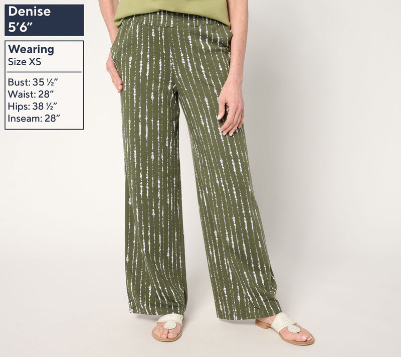 Denim & Co. Beach Tall Jersey Full Length Wide Leg Pant — View 11