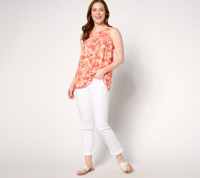 Denim & Co. Printed Sleeveless Swing Tank — View 7