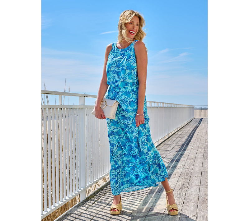 Denim & Co. Printed Sleeveless Swing Tank — View 9