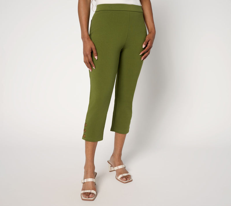 Susan Graver Weekend Regular Premium Stretch Slim Leg Capri Pant — View 13