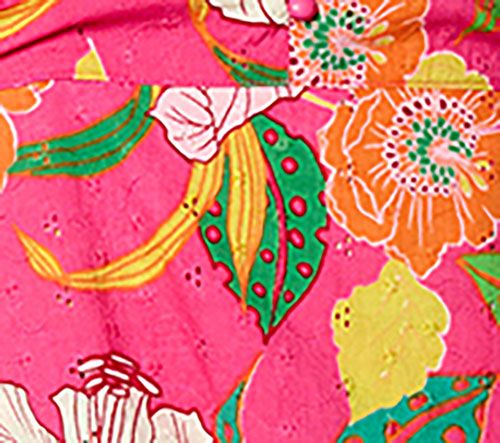 GRAVER Susan Graver Regular Printed Eyelet Asymmetric Hem Dress — View 2