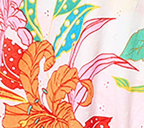 GRAVER Susan Graver Regular Printed Eyelet Asymmetric Hem Dress — View 4