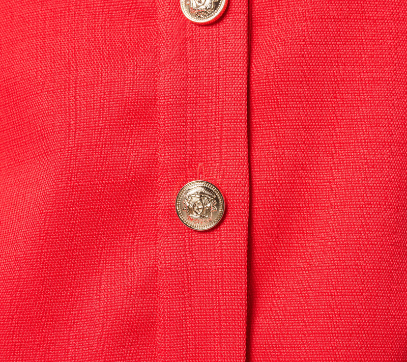 Dennis Basso Textured Short Sleeve Button Front Jacket — View 5