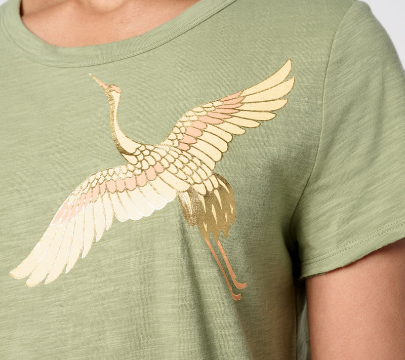 Studio Park x Amy Stran Slub Jersey Crewneck Graphic T-Shirt — View 10