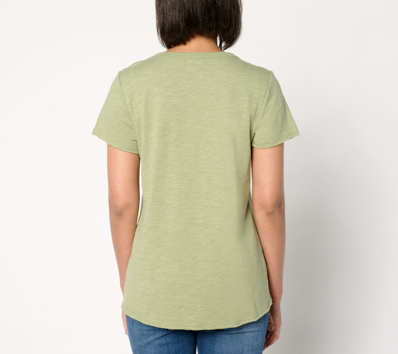 Studio Park x Amy Stran Slub Jersey Crewneck Graphic T-Shirt — View 8