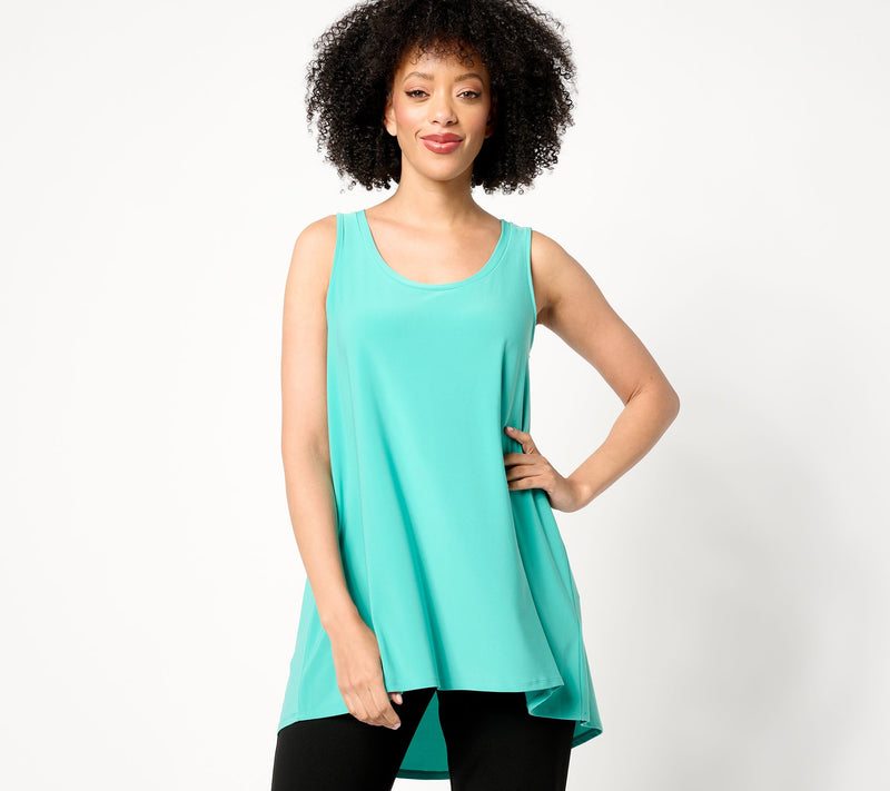 Dennis Basso Italia Knit Sleeveless A-Line Top — View 17